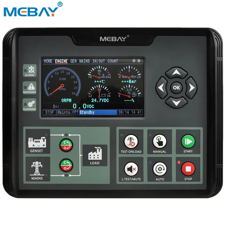 Mebay Auto Generator Controller DC62DR AMF ATS Genset Controller