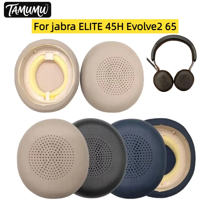 

Replacement Earpads Memory Foam Ear Cushion Cover for jabra ELITE 45H Evolve2 65 Gaming Headset Earmuffs Ear Pads