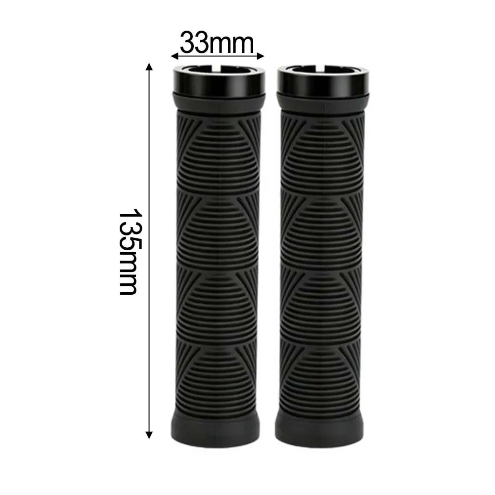 For Mountain Bike Handlebar Grip Set with Dampening Core and Secure Fit Mechanism to Prevent Rotation During Aggressive Riding