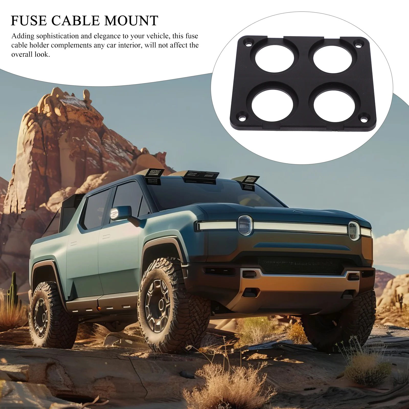 

Car Fuse Cable Mount Holder Metal Automotive Fuse Mount Panel For Vehicles Trucks Boats Durable Easy Installation