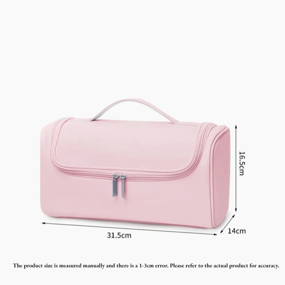 1/2 قطعة هوك قابل للإخفاء مجفف الشعر مقاوم للماء سعة كبيرة السفر حقيبة التخزين لأدوات الشعر الشباك الحديد عدم الانزلاق الحقيبة