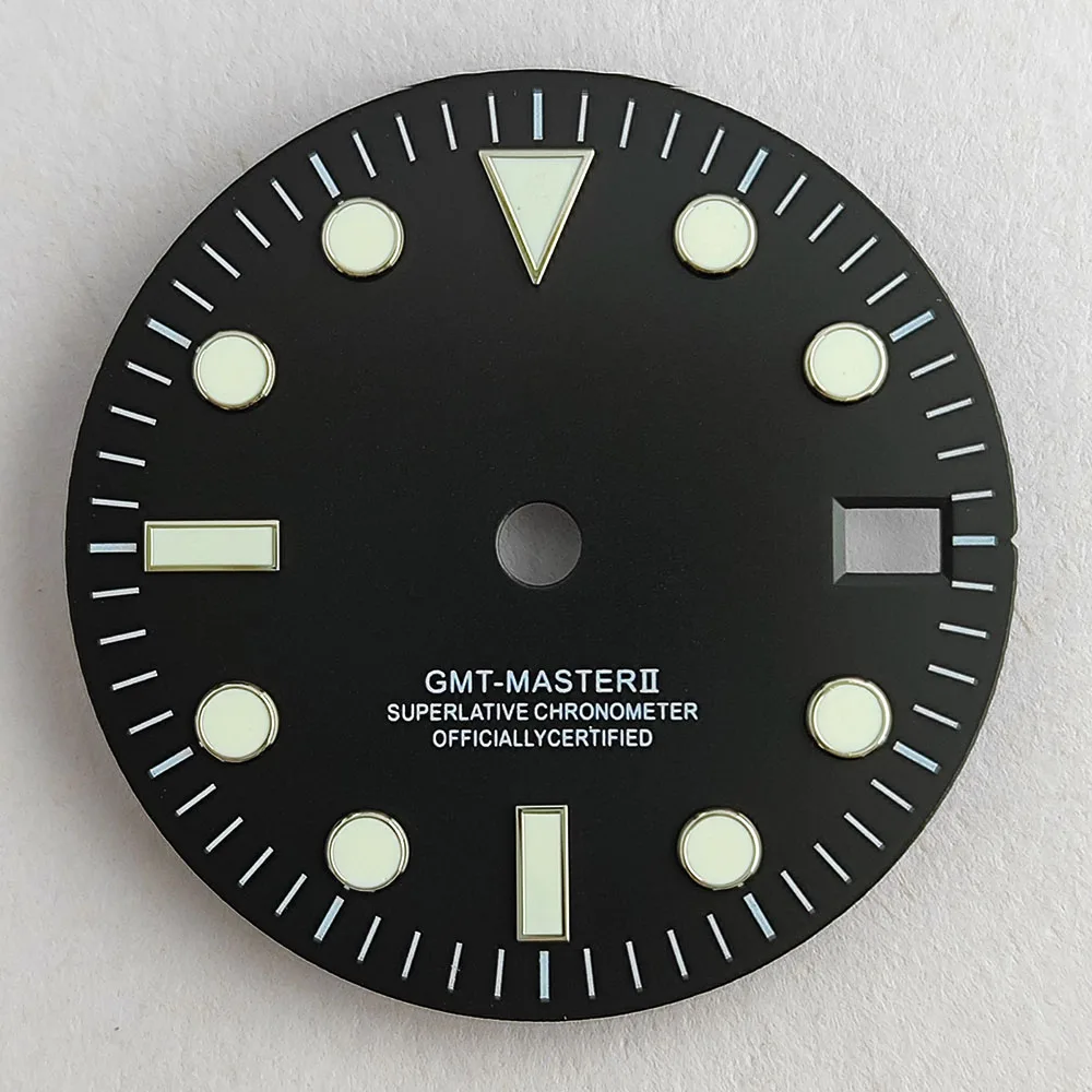 NH34 watch dial GMT red blue green NH34 dial suitable for NH34 movement watch accessories