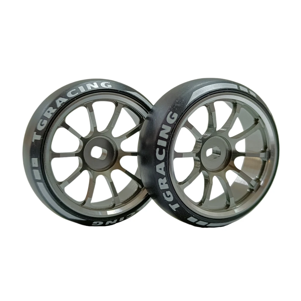 TG Racing 1/24 1/28 MINI-Z AWD CNC Metal Wheel With Drift Tires OD 27.2mm Offset 1.5 (2Pcs)