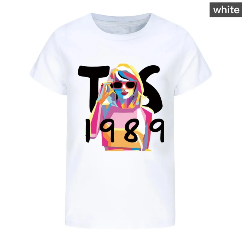 تي شيرت Merche Era لعام 1989 للفتيات ملابس الشارع الشهير برقبة دائرية من القطن بأكمام قصيرة ملابس أطفال تي شيرت للجنسين