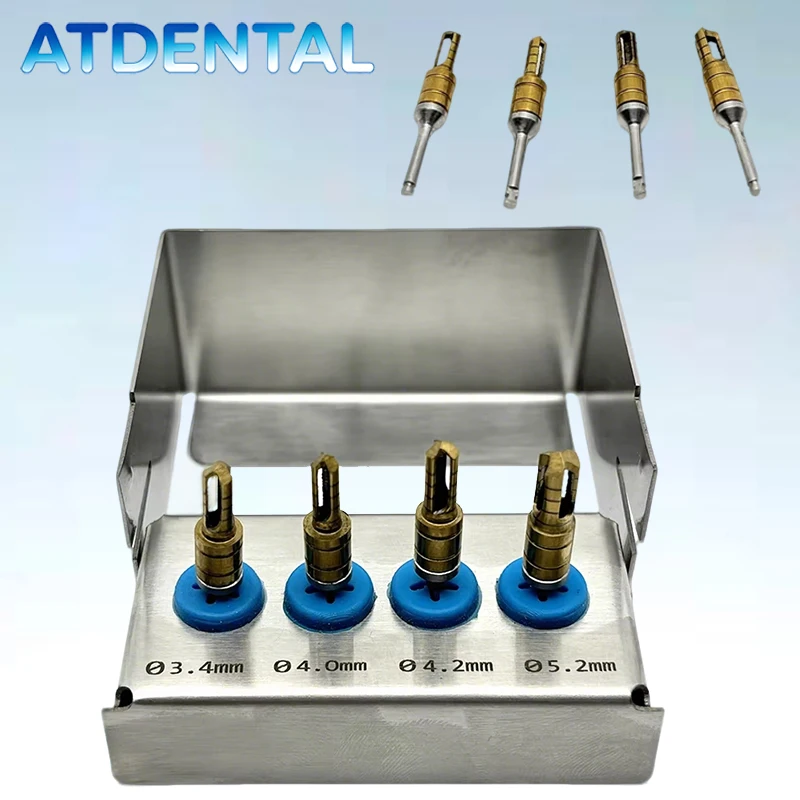 Dental Implant Bone Collector Kit 1Set Self-Grinding Tool Precision For Dental Implant Surgery Bone Meal Drill Kit