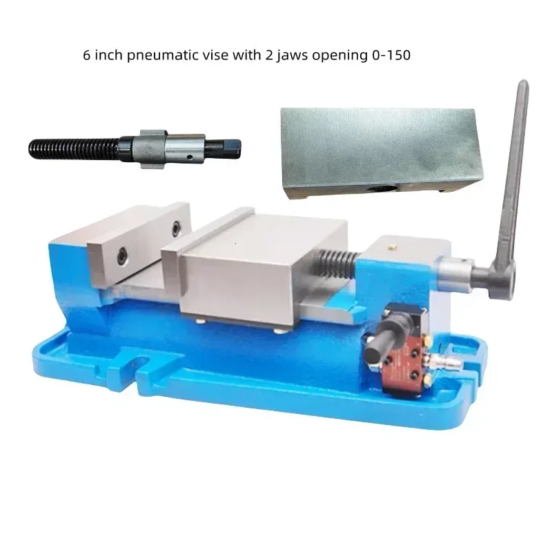 Pneumatic Precision Flat Jaw Pliers Angle Fixed Bench Vice Fast Clamping Milling and Drilling Machine Machining Center