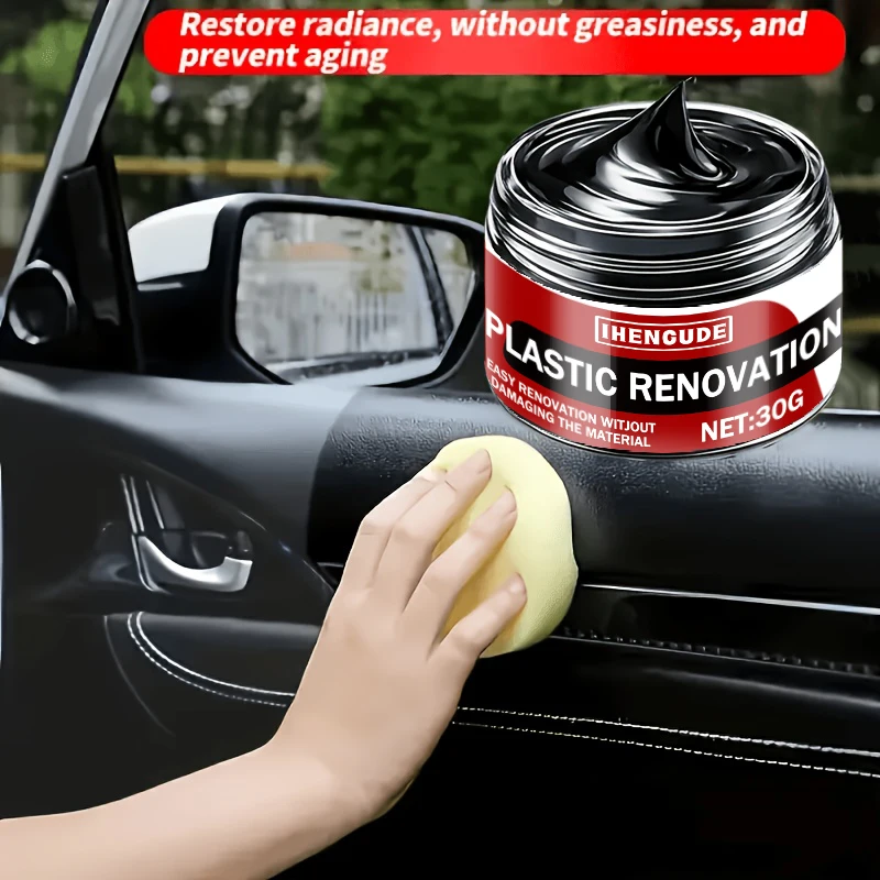 Car Interior and Exterior Trim Repair Kit - Perfect for Doors, Dashboard, Steering Wheel, and Black Plastic Components