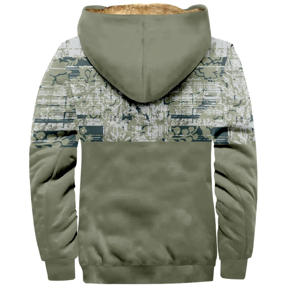 القبلية الرسم طباعة Hoodie هوديي للرجال والنساء ، طويلة الأكمام ، سستة البلوز ، الوقوف طوق معطف ، Harajuku الملابس ، الشتاء ، جديد ، 2023