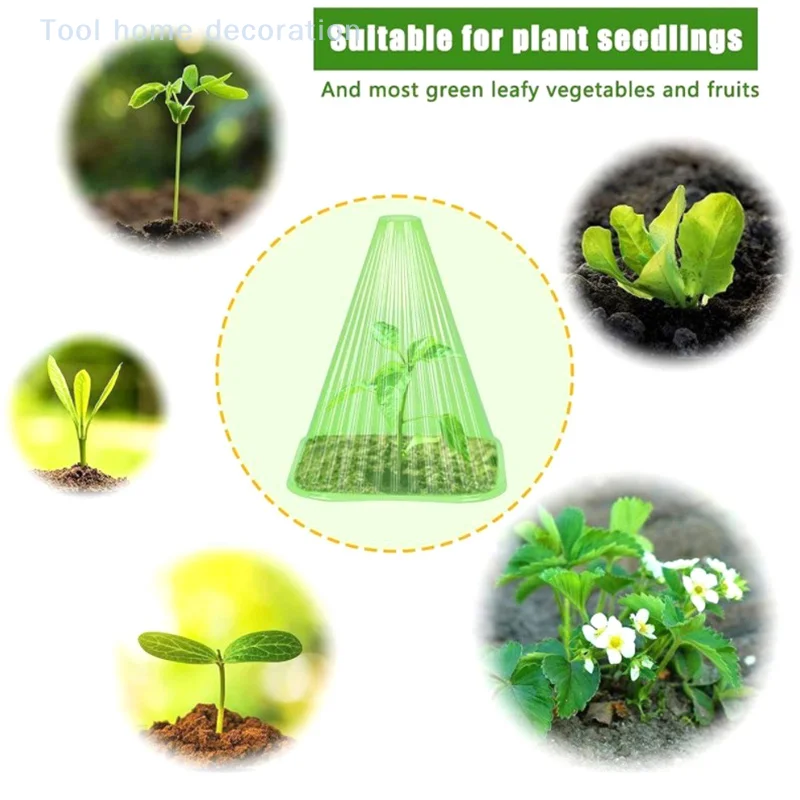 Plant Bell Cover 5Pcs Reusable Anti-frost Greenhouse Plants Light Translucent Transparent Garden Clothes Yard Supplies