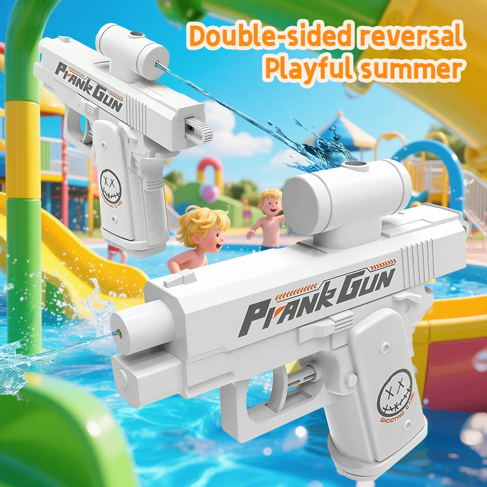 اتجاهين مدفع المياه المزحة مدفع المياه الإجهاد الإغاثة اللعب مسدس صغير في الهواء الطلق داخلي تبادل لاطلاق النار لعبة التفاعل بين الوالدين والطفل Watergun