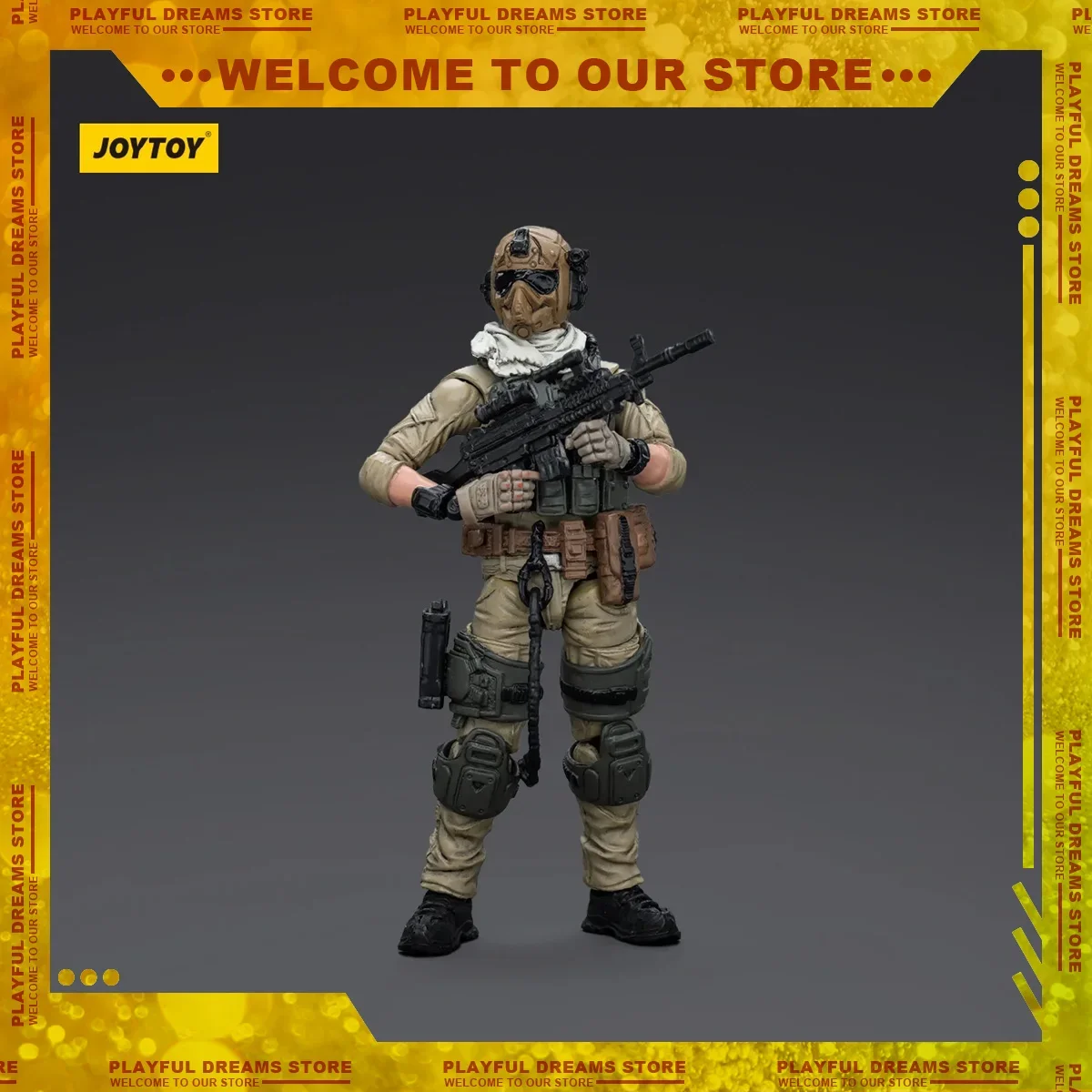 JOYTOY 1/18 US Army Delta Assault Squad Action Figure Supporto Gunner Breacher Sniper Mitragliatore Modello Decorazione Ornamento