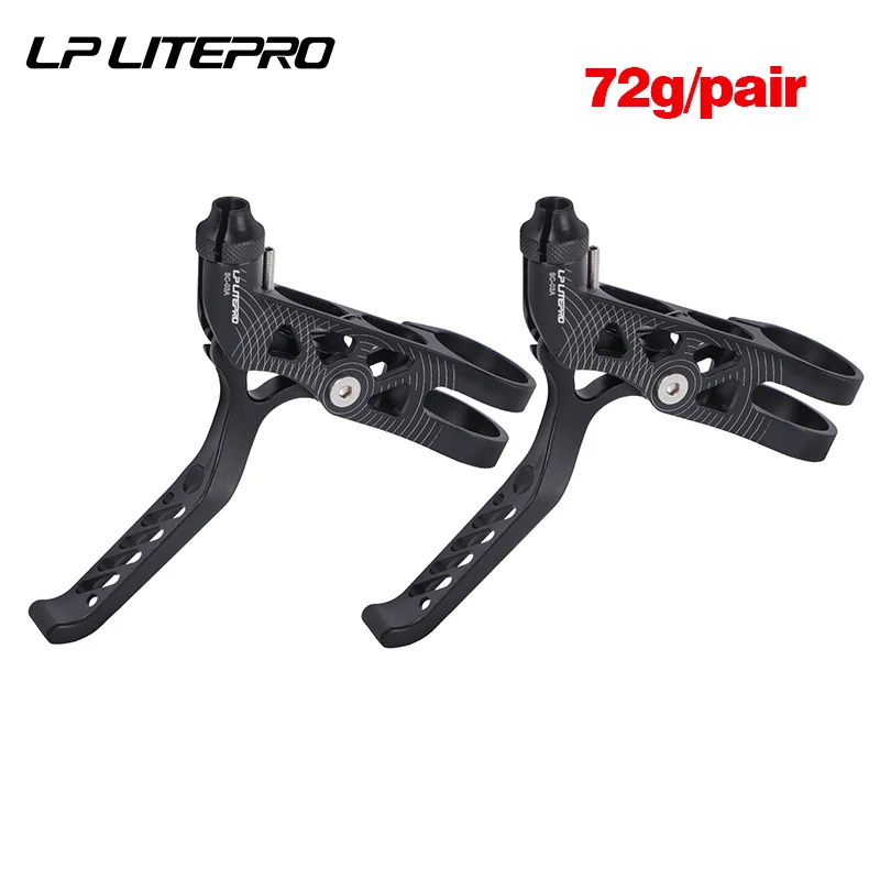 Litepro LP 1pair Road Mountain Bike Brake Lever For BMX MTB Bicycle CNC V Brake Lever Levers Aluminum Alloy Cycling Brake Handle