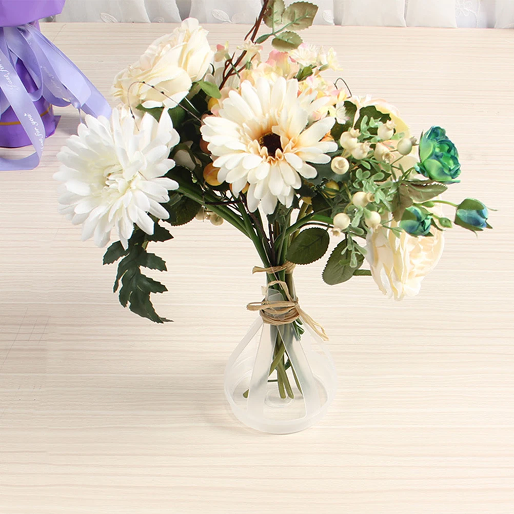 

10Pcs Flower Stand Base Bouquet Stabilizer Plastic Creative Durable Holder Wedding Party Table Decoration Suitable for Coffee