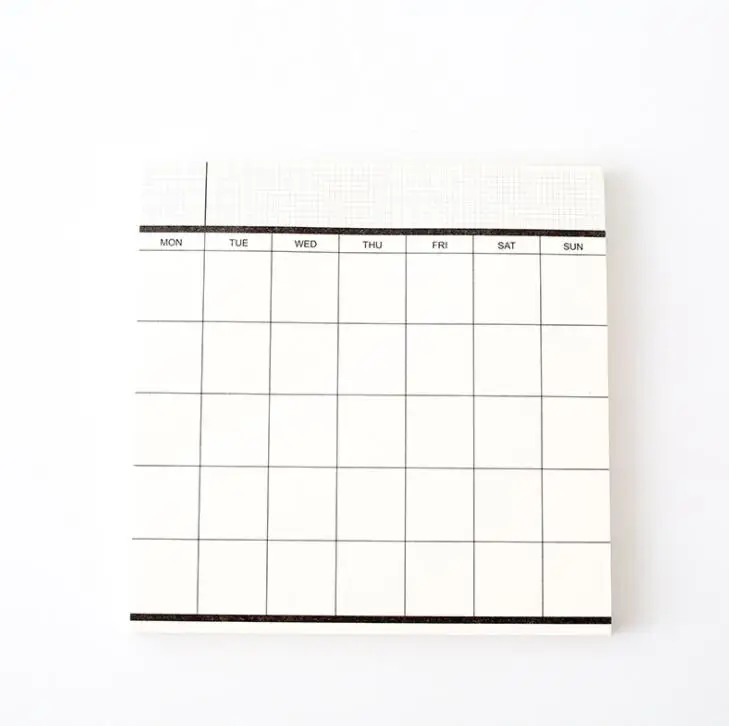 Classical 50 Sheets Weekly Monthly Planner Memo Pad Notes To Do List Notepad Paperlaria School Office Stationery Memo Pad