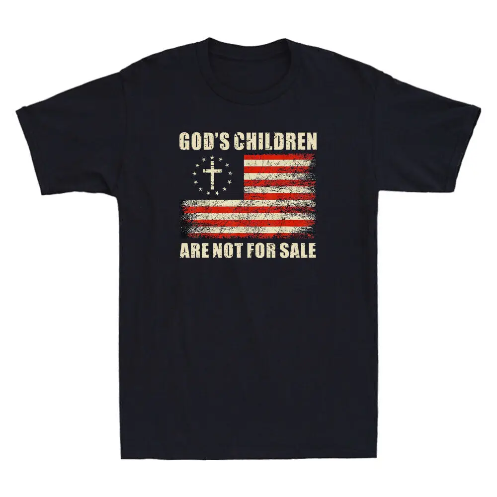 God's Children Are Not For Sale Funny Political Saying Quote Retro Men's T-Shirt