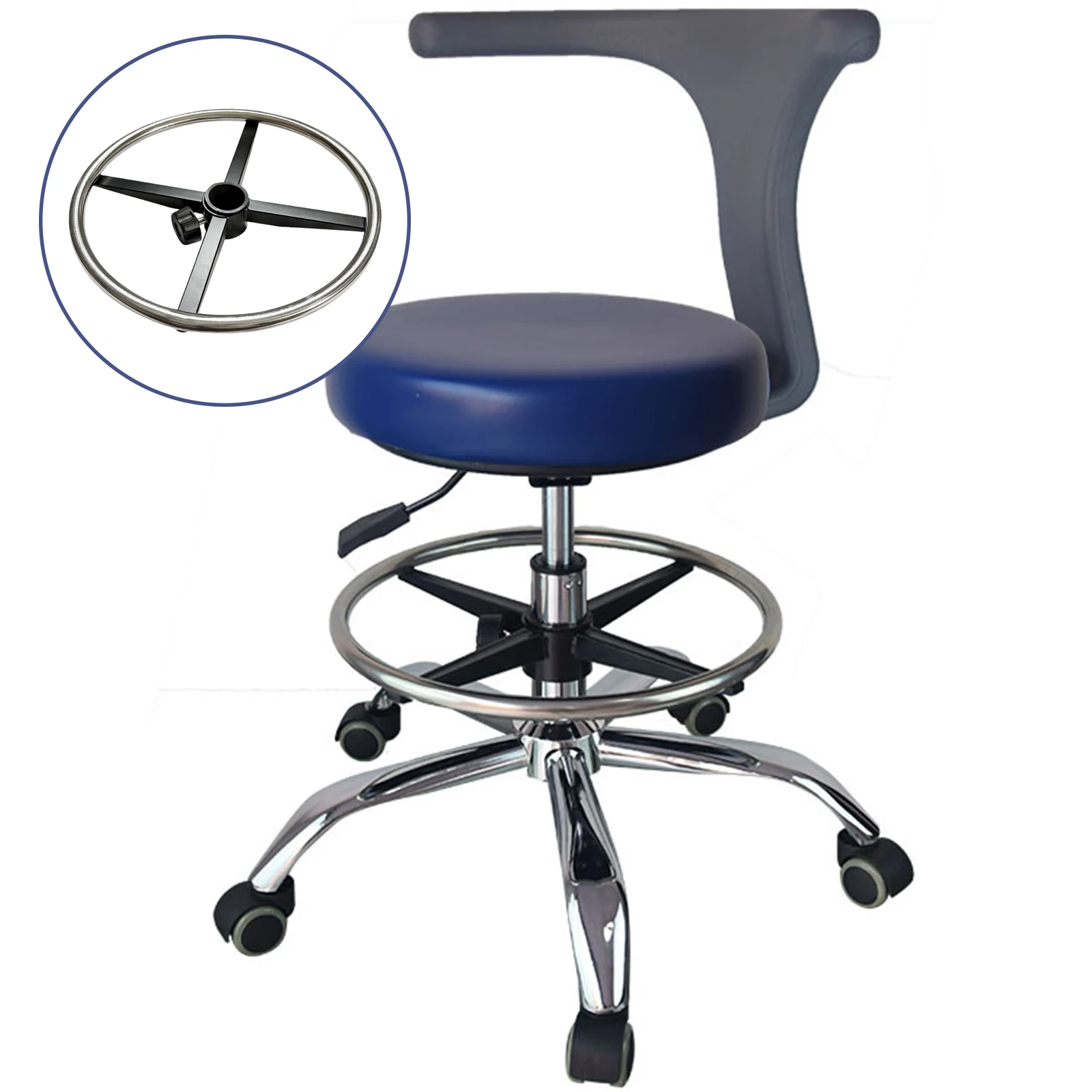 Bar Stool Foot Rest Ring Office Chair Foot Rest Attachment Convenient Assemble for Designer Chairs Furniture Parts