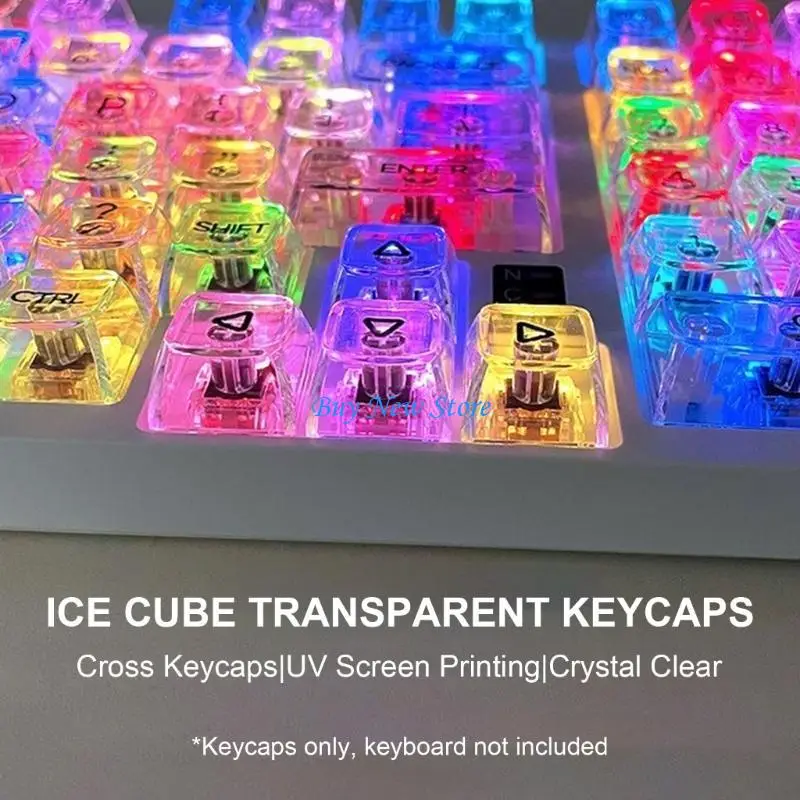 

20CE Clear Keycaps115Key OEM Keycap for MX Structure Mechanical Keyboards Various Use