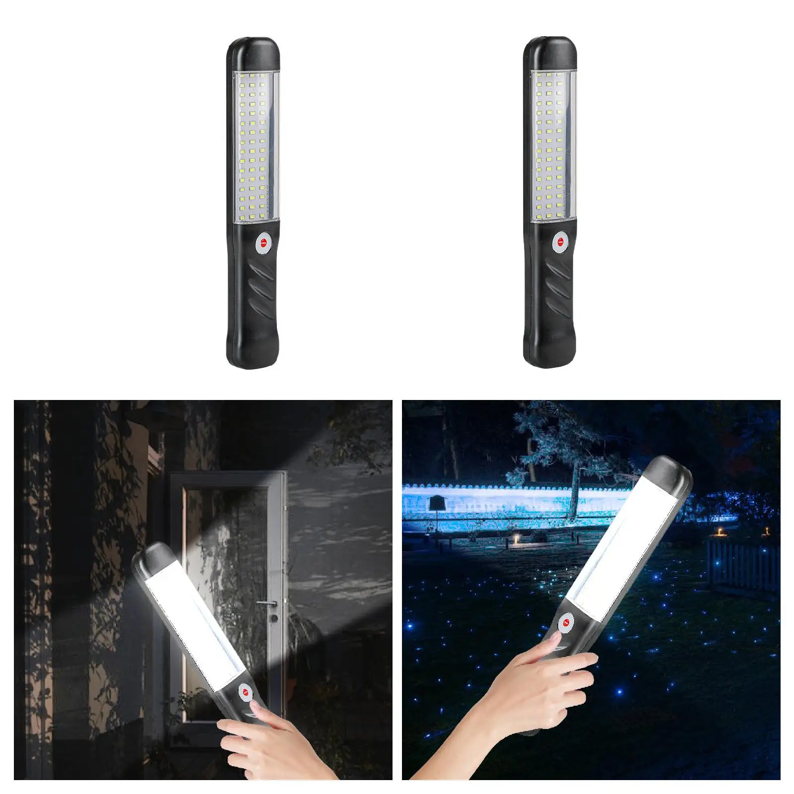 Rechargeable LED Work Light 3 Adjustable Mode Night Lamp for Running Auto Repair Outdoor Activities Dinner at Night Household