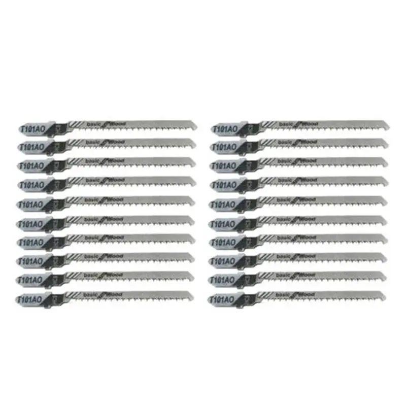

AA81-60Pcs Reciprocating Jigsaw Blade T101AO T-Shank Multi Jig Saw Blades For Wood Plastic Cutting Disc