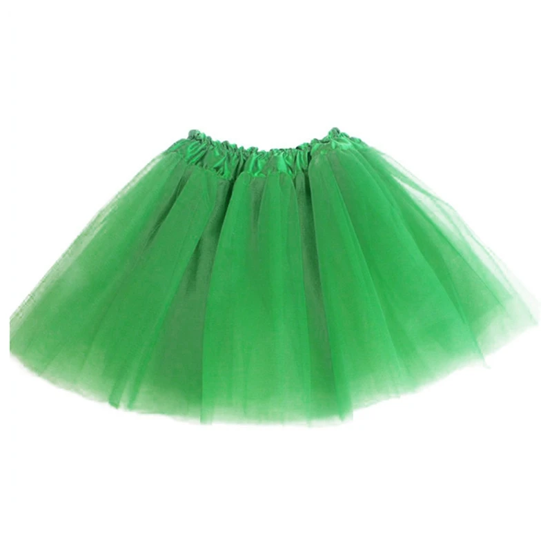 St. Patrick's Day Costume Kit Striped Socks 3 Layered Tulle Tutu Shamrock Headband Necklaces Set For Party Festival Decor