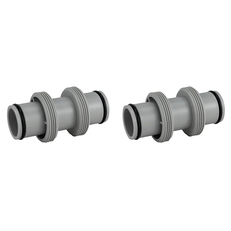 

AED2-2X Детали надземного бассейна, сменный адаптер для шланга для бассейна, насадка 1,5 дюйма для бассейна Intex (1,5 дюйма до 1,5 дюйма, сквозной стиль)