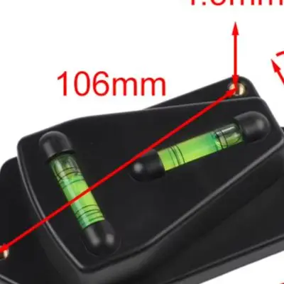 Foot Operated T Type Bubble Level High Accuracy ABS Construction Machinery For Crane Outrigger Adjustment Tool Instrument