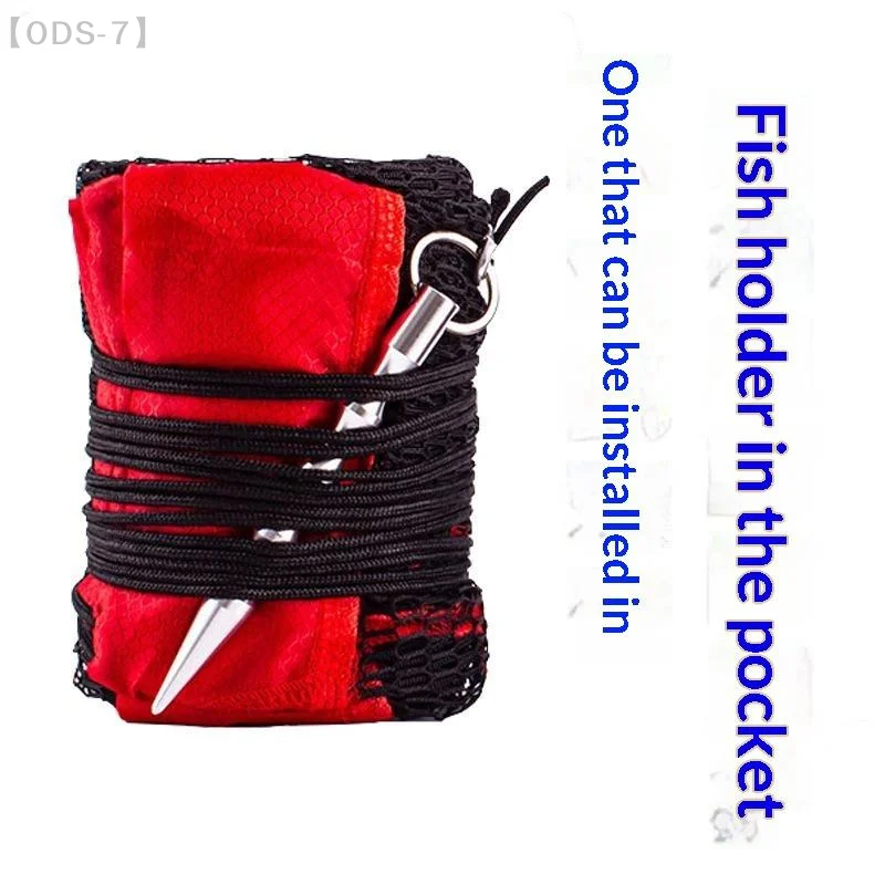Fishing Mesh Bag Folding Fishing Gear Thickening Small Grid Nets Live Fish Nets Bag Bundle Mouth Net Bag Fishing Supply Storage