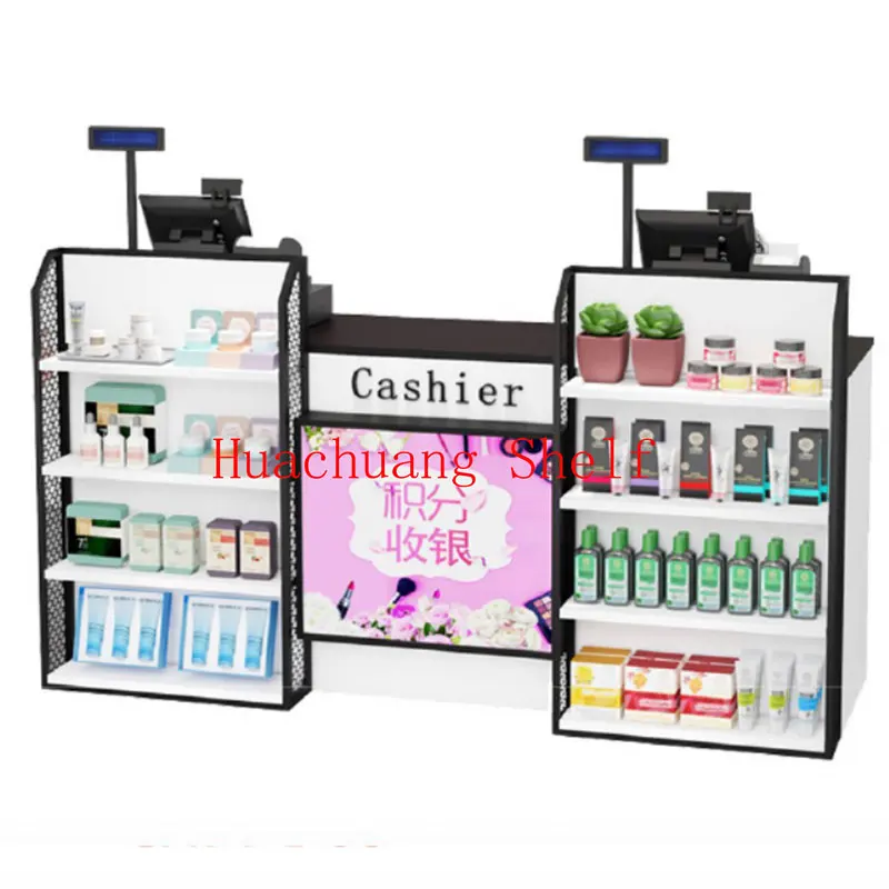 custom.YiSheng Heavy Duty Double-Sided Perfume Cosmetic Display Storage Shelf Boutique Cosmetics Cabinet Showcase Perfume Displa