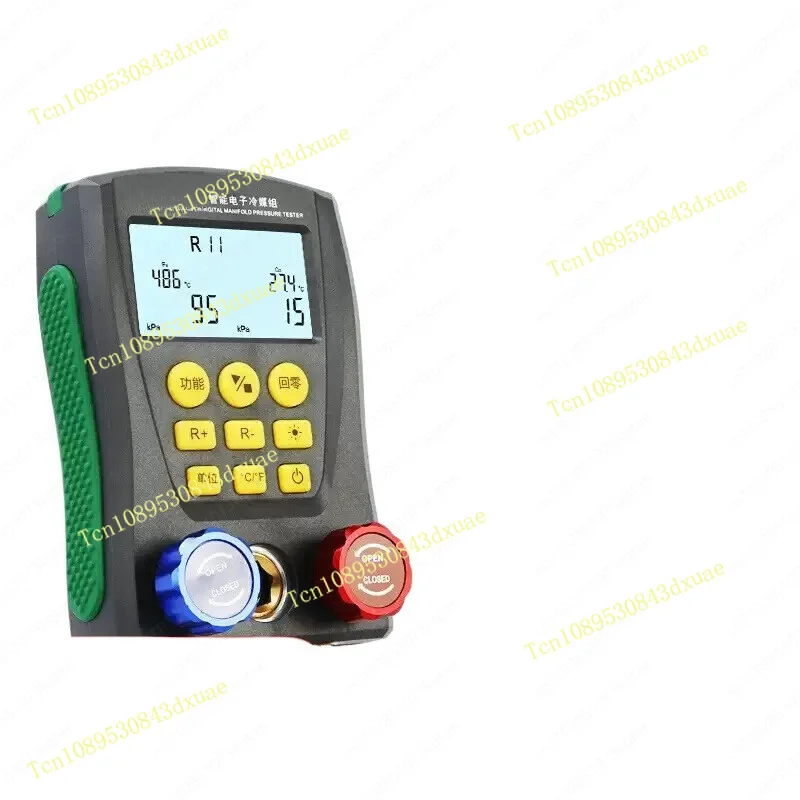 Automotive Air Conditioning Vacuum Pressure Gauge, Air Conditioning Temperature Tester, Valve Tools