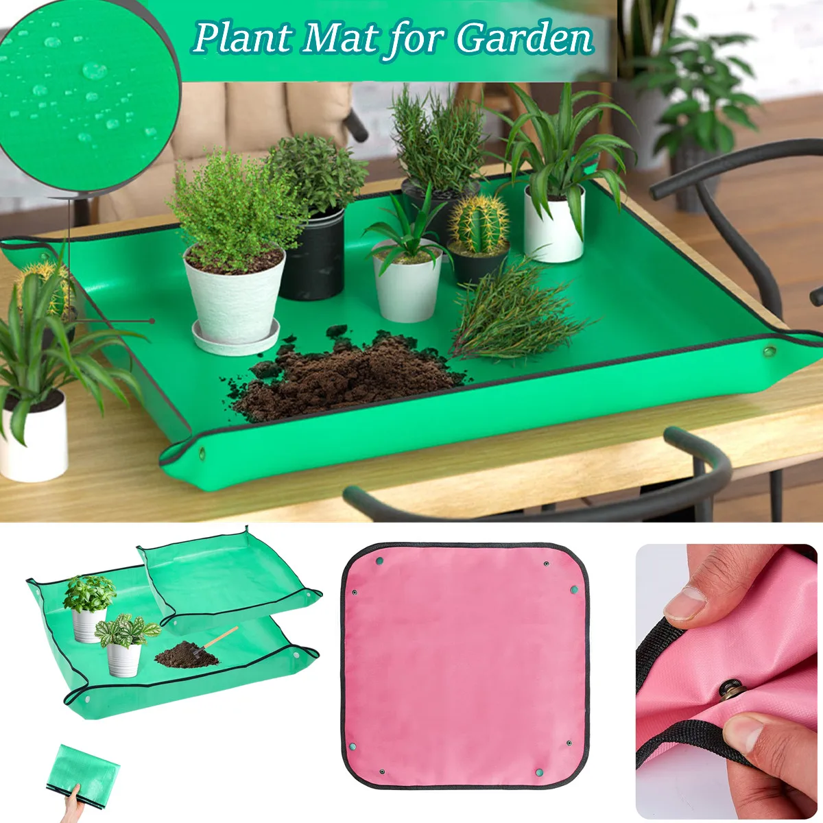 30-100CM Gardening Planting Mat, Reusable Garden Potted Pad Cushion, Transplanting Mat for Flower Succulents Plant Repotting Mat