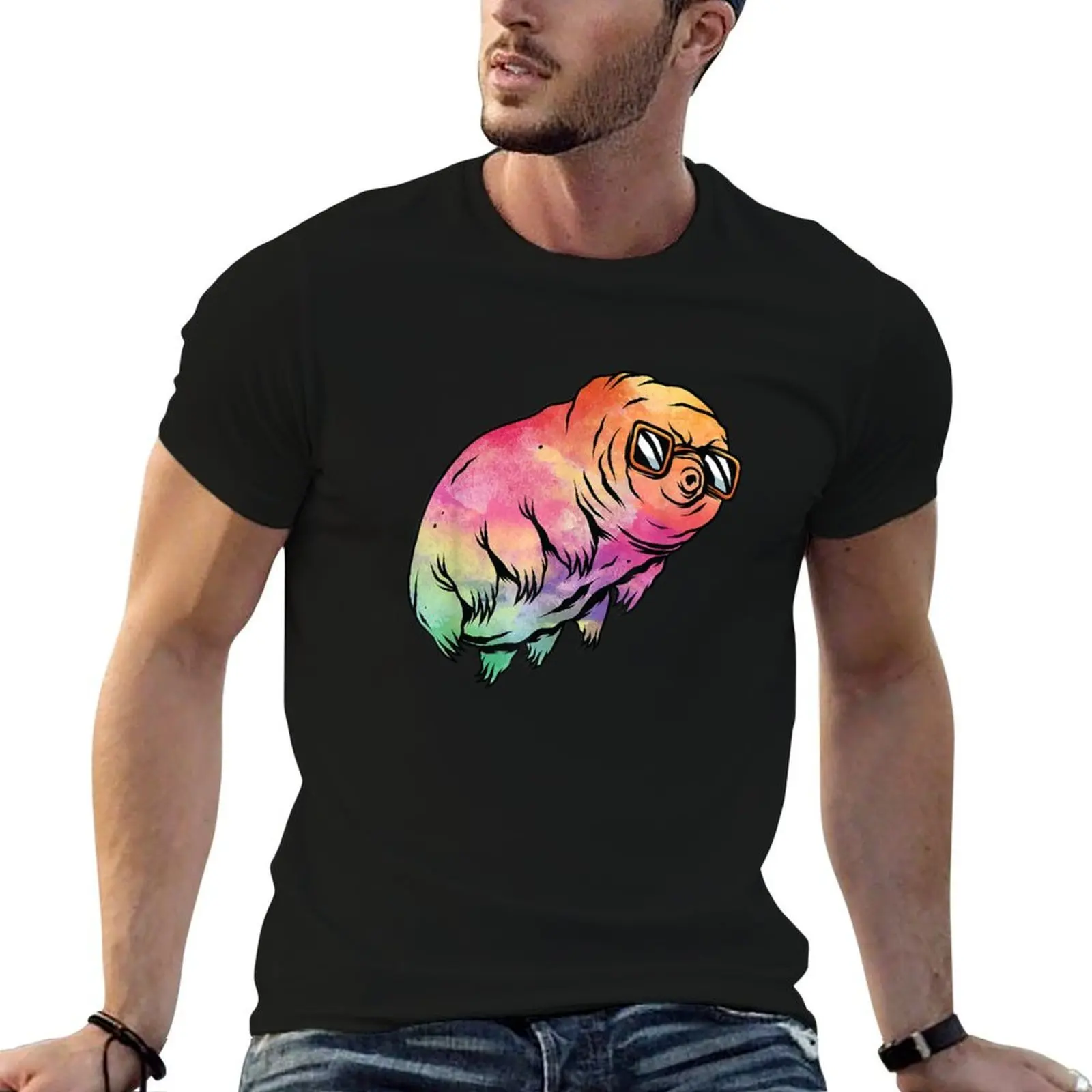 

Big Rainbow Water Bear Microbiology Funny Tardigrade T-Shirt t shirt custom print man t shirt summer T-Shirt