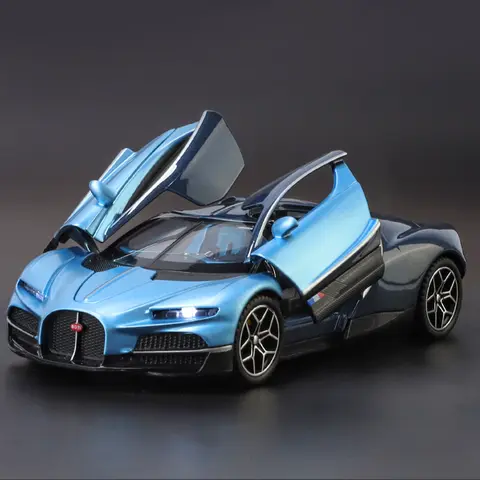 1:32 Bugatti Tourbillon V16 Supercar In Lega di Metallo Pressofuso Modello di Auto Giocattoli Per Bambini Mini GT Collezione Hobby Regali Di Compleanno Ragazzo