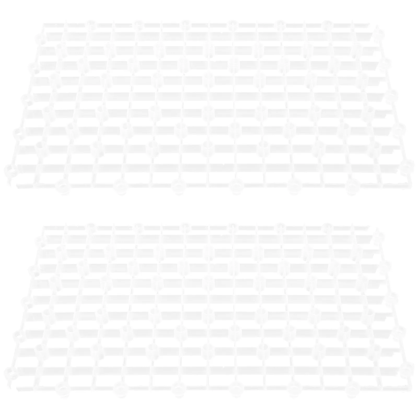 2 قطعة لوحة فلتر حوض السمك مقسم خزان احترافي مادة متينة تنظيف فعال تصميم متعدد الفتحات قطع سلسة