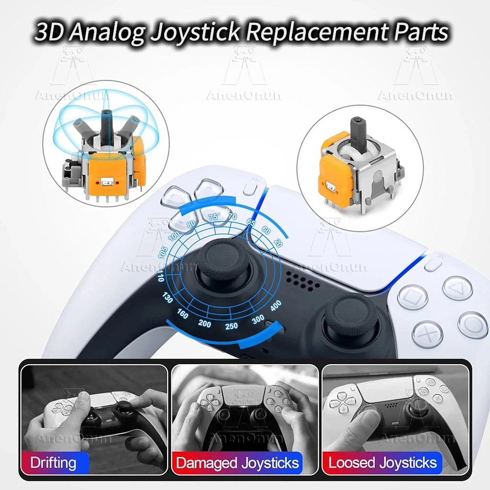 Hall Effect Joystick for PS5 Controller V4.0 New Version No-Drift Gamepad Thumb Stick 3D Analog Sensor Upgrade Replacement Kit