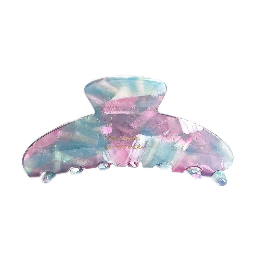 

Beach Elegant Acetic Acid Hair Claw Korean Style Acrylic Gradient Shark Clip Stripe Contrast Color Women Hair Accessories Party
