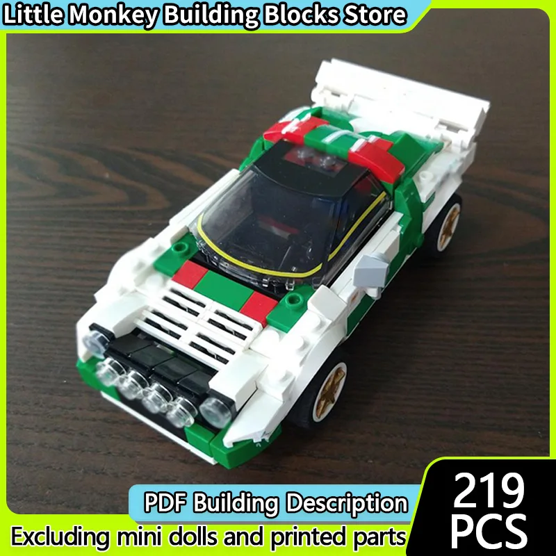 

Speed Racing Car Model MOC Building Bricks Stratos Group 4 Rally Racing Modular Technology Children Holiday Gifts Assemble Toys