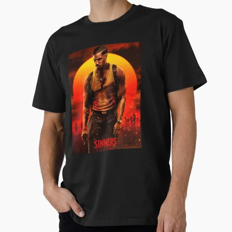 

Sinners 2025 Movie horror vampire Dancing With The Devil gift T shirt for men Large size Tops S-6XL printed clothes