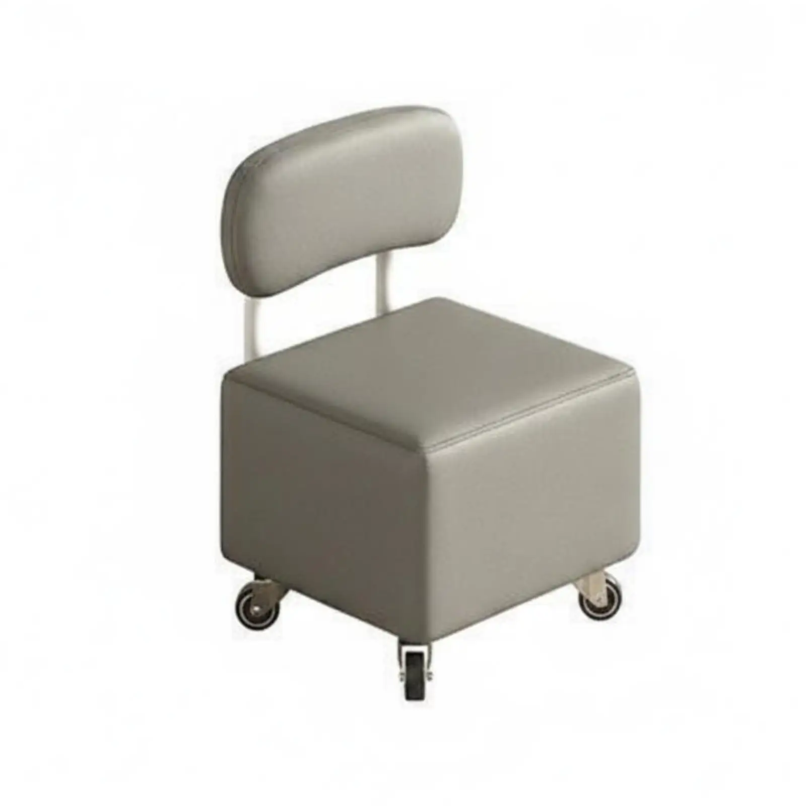 Rubberwood Storage Ottoman Bench for Shoe Organizer Hallway Seat with Wheels