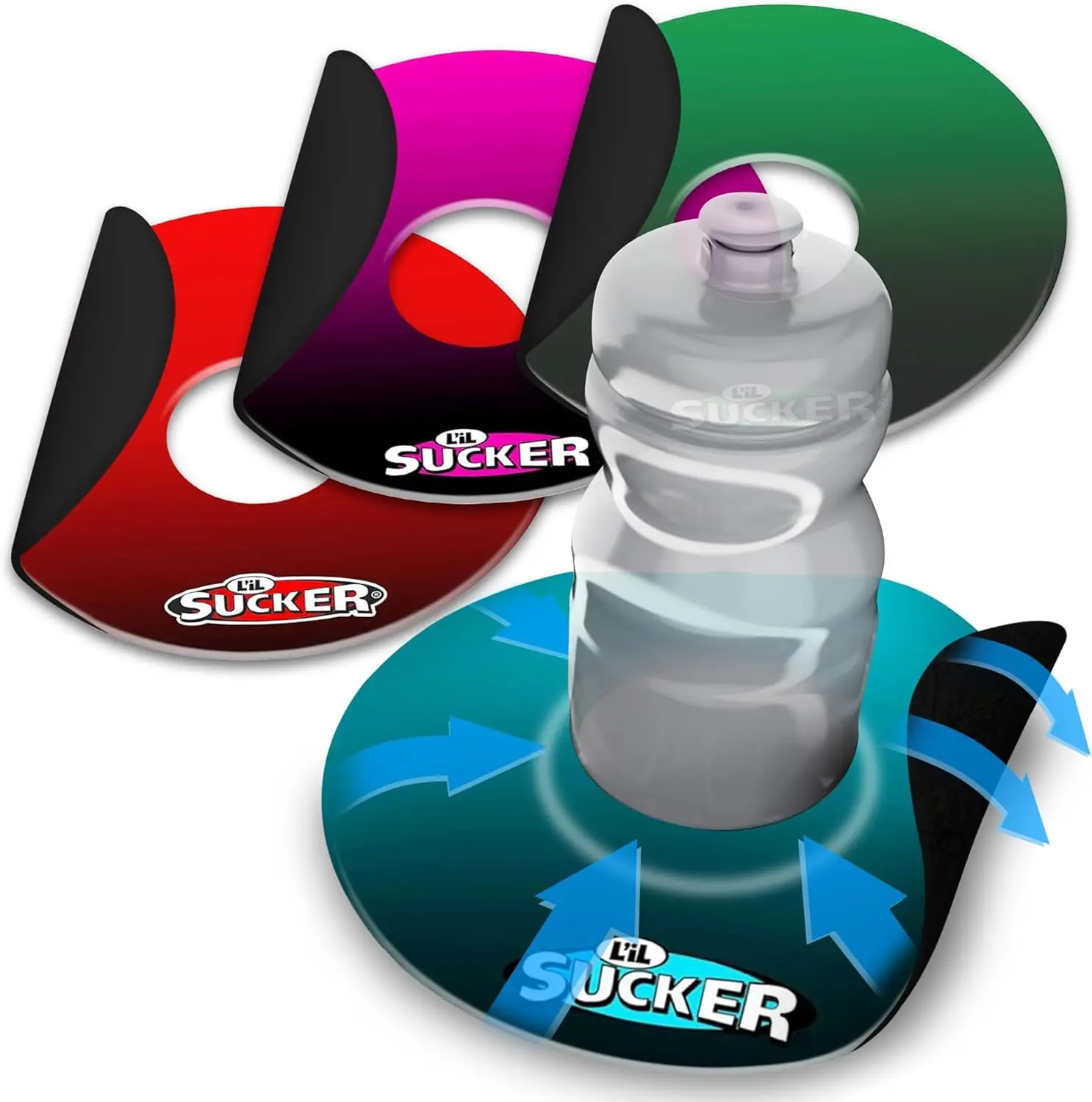 

Suction Cup Holder – Universal Drink Holder for Paddle Board, Kayak, ATV & Boat – Clip-On Coffee, Anti-Spill - Fade Series Pack