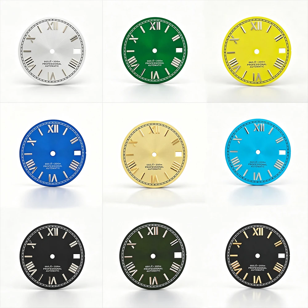 NH35 dial men's watch 28.5mm Roman numeral watch dial suitable for NH35 movement watch modification accessories