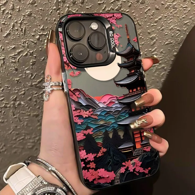 

For Samsung Galaxy A56 A55 A54 A53 A52 A36 A35 A34 A26 A16 Japanese Ancient Home Phone Case Fr S25 S24 S23 S22 S21 Ultra Plus FE