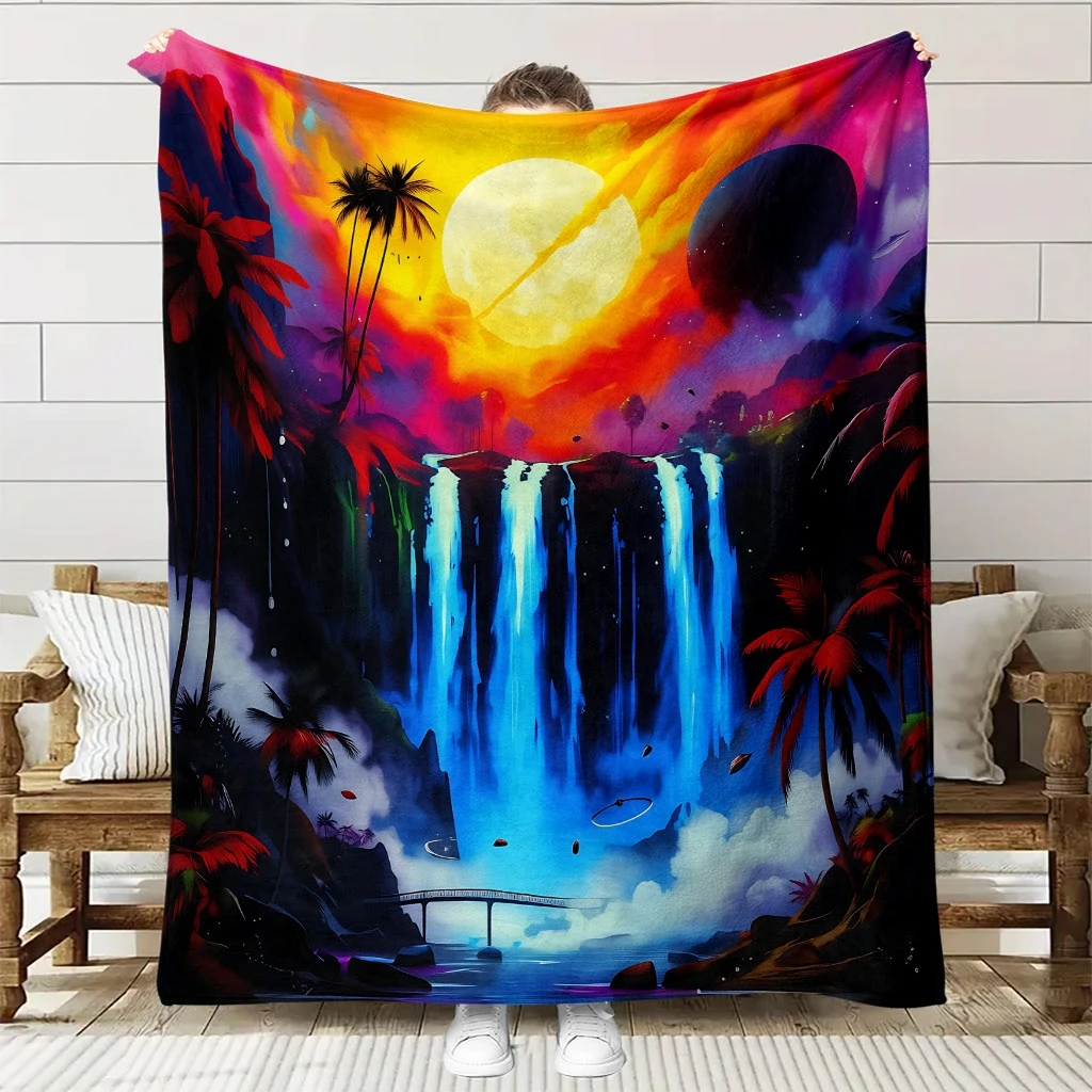 قطعة واحدة من بطانية الفانيلا المبطنة مناسبة لمفرش السرير لجميع المواسم - غطاء سرير ناعم مسامي مع خياطة مبطنة، غسيل آلي #1