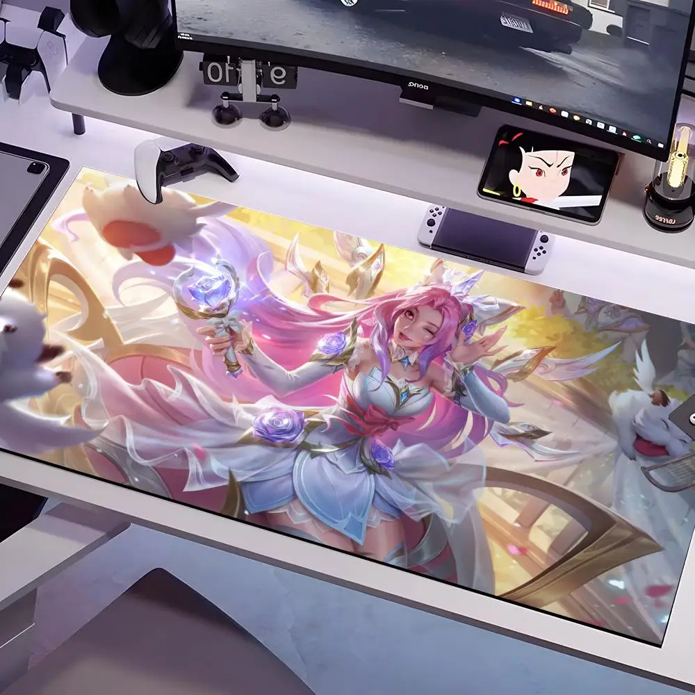 A-S-SeraphineS-ES Mouse Pad Multiple Sizes Large Square Computer Office Game Table Mats Rubber Anti-slip Mousepads