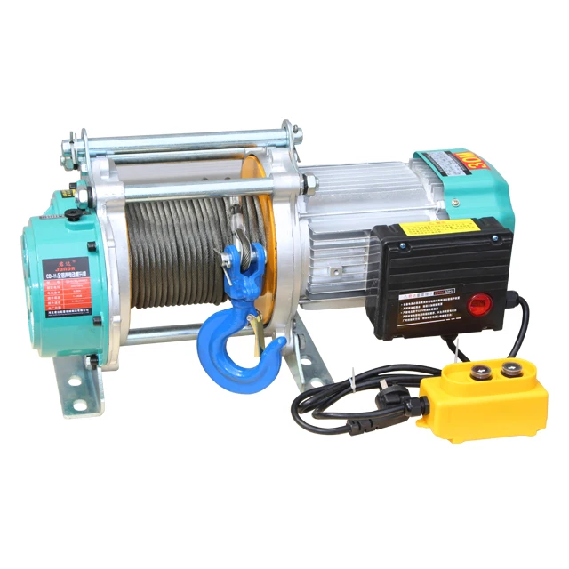 1ton 2tons 30m Multi-function Electric Wire Rope Hoist Winch for Constructing Loading