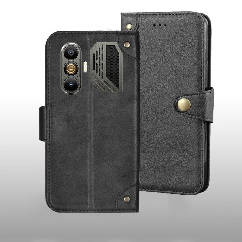 For Blackview Oscal Pilot 8 Case Metal Buckle Retro PU Leather Back Case Cover For Blackview Oscal Pilot 8 Conque Fundas