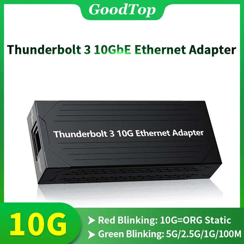 Goodtop Thunderbolt 3 10G イーサネット アダプター シングル ポート