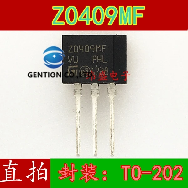 

20 шт. Z0409 Z0409MF TO202 двунаправленный тиристор ZO409MF в наличии 100% новый и оригинальный