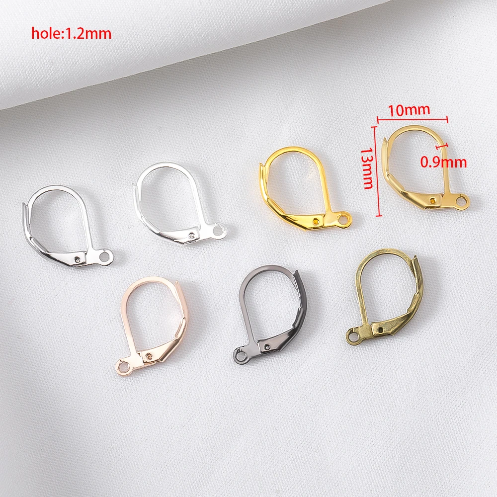 Assorted Earring Hooks Lever Back Ear Clasps Ear Wire Earplugs DIY Jewelry Making Findings Accessories Multi Color Wholesale