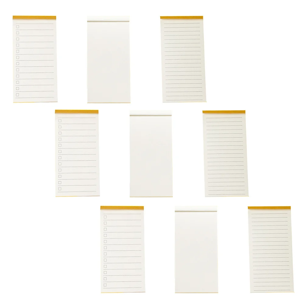

9Pcs Notepad Functional Tear-Off Daily Plan Book for Time Management Office Use Homework Planner Memo Notepads Stationery