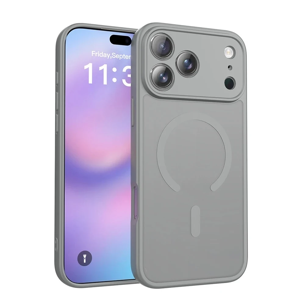 For Magsafe Raised Camera Bezel Shockproof Cover for iPhone Air 18 17 16 15 14 13 12 Pro Max Plus Original Matte Magnetic Case